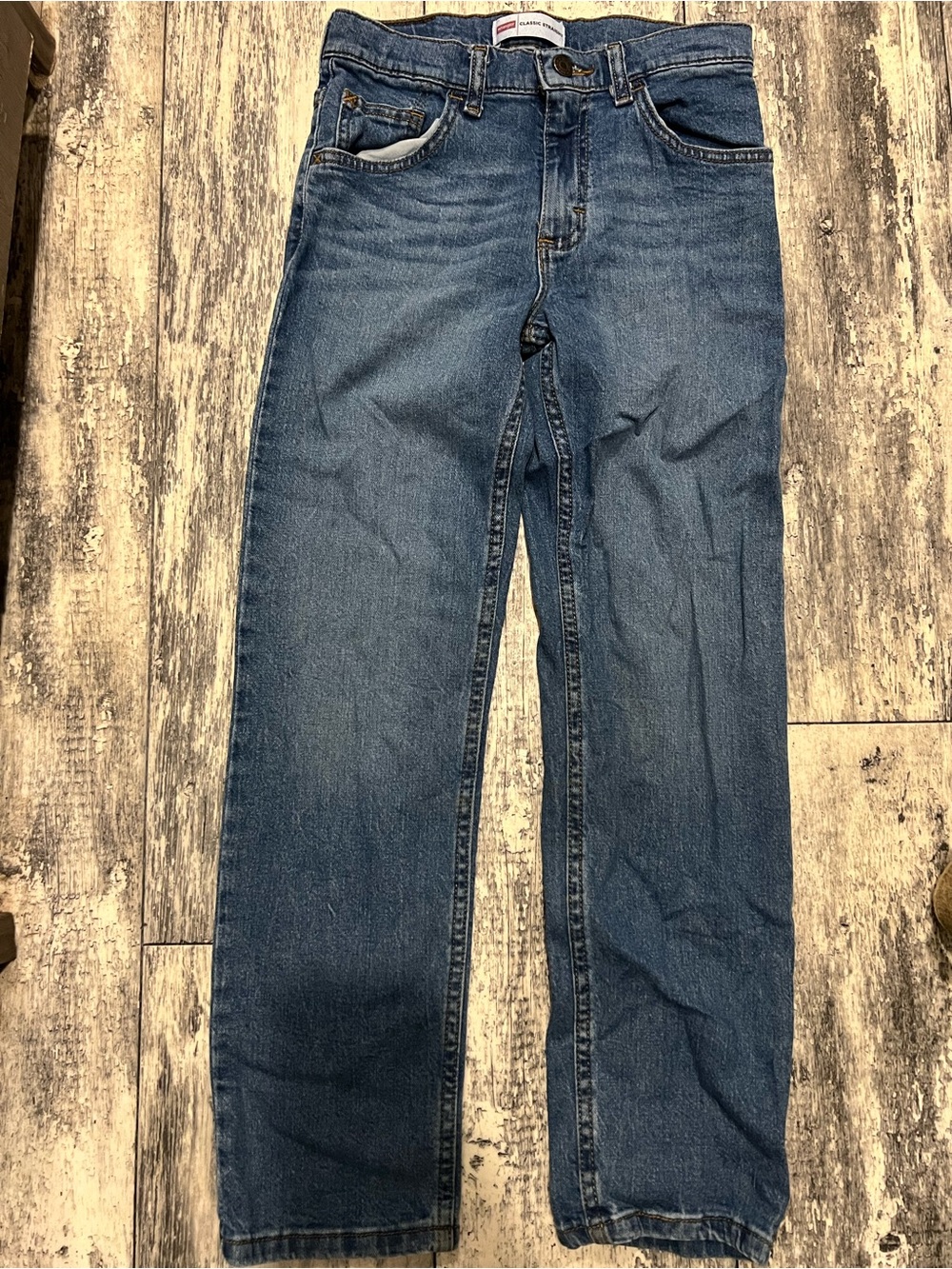 Wrangler Classic Straight Leg Dark Blue Denim Boy Jeans